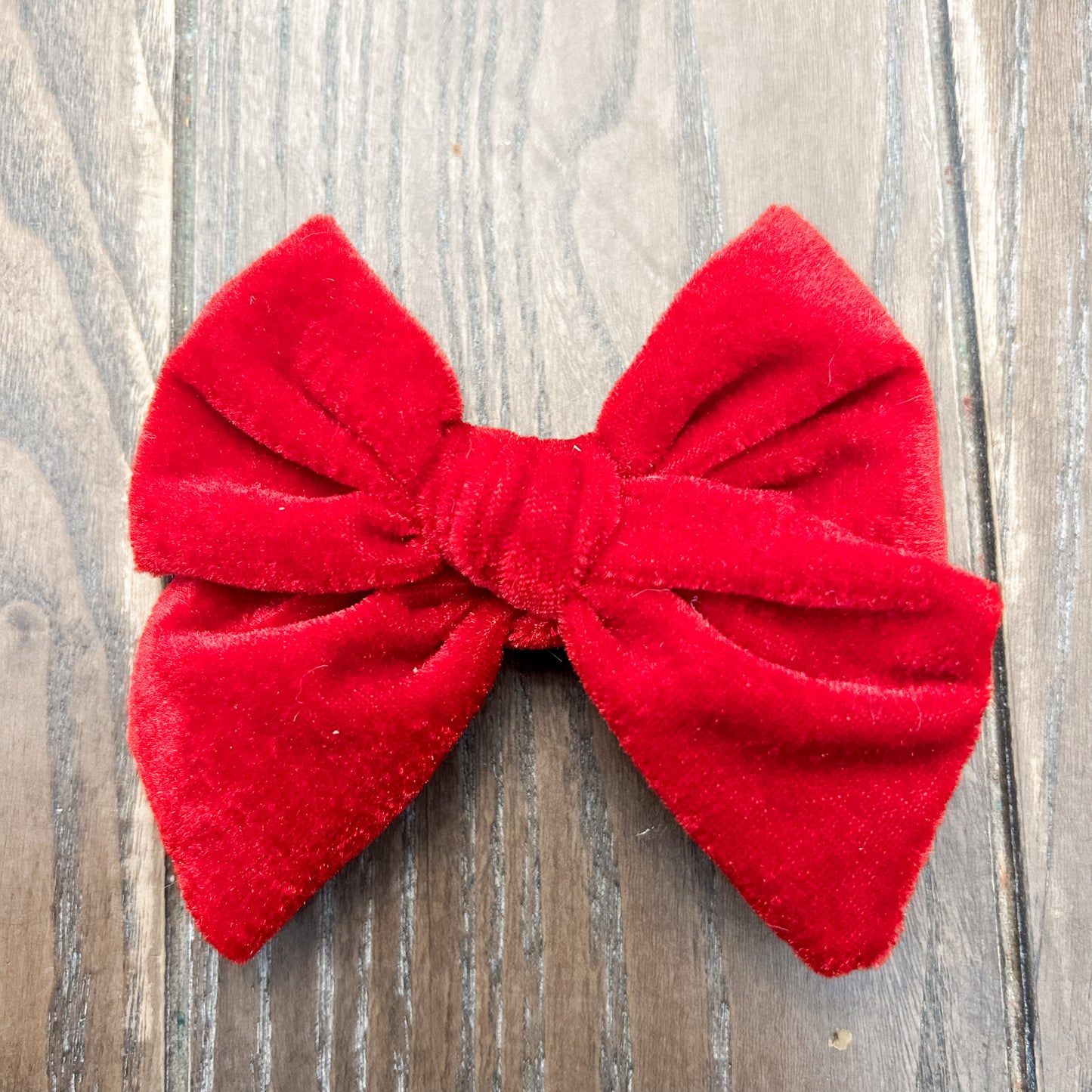 Red Velvet Pinwheel Bow