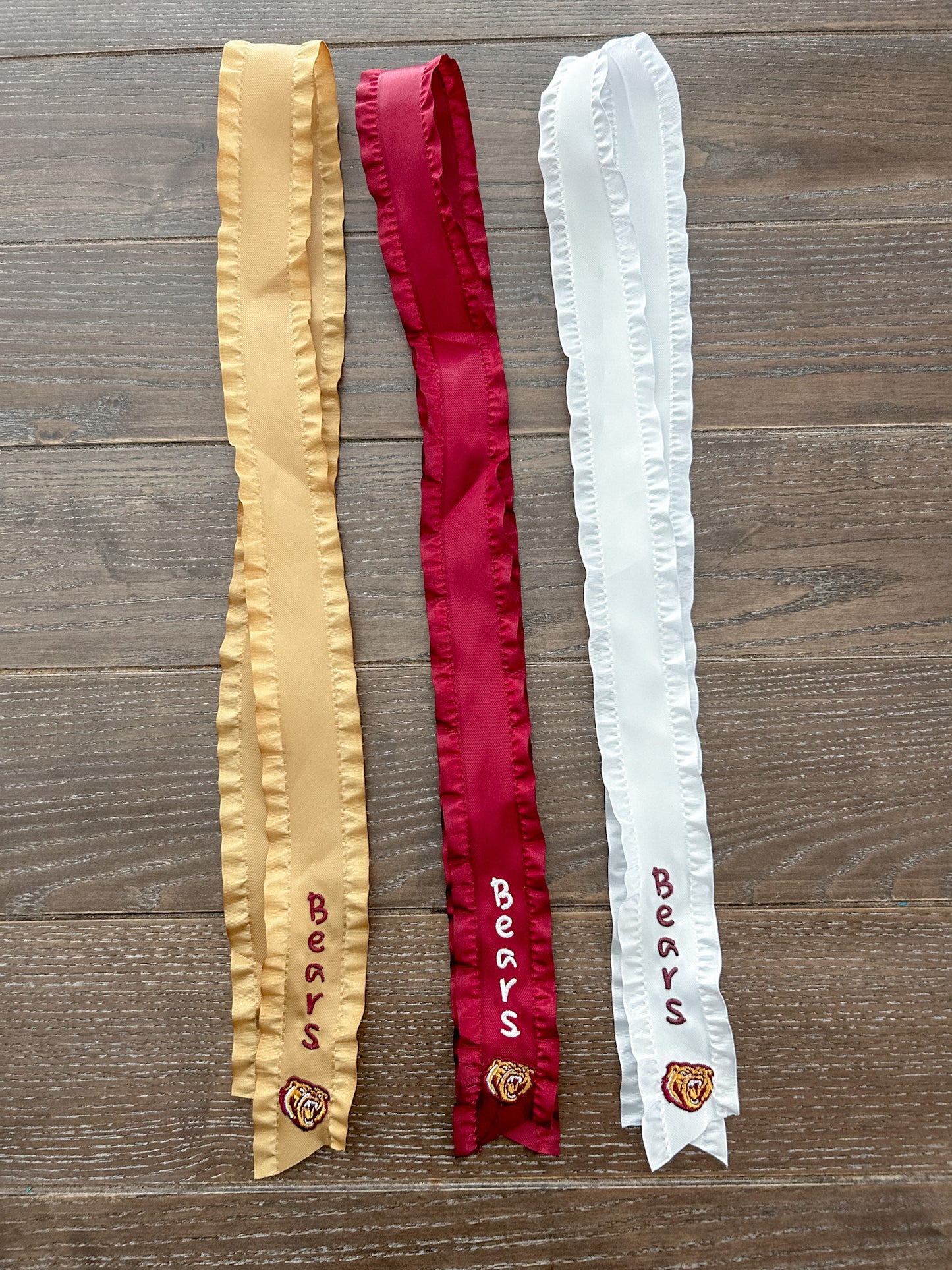 PREORDER Robertsdale Double Ruffle Embroidered Ribbons