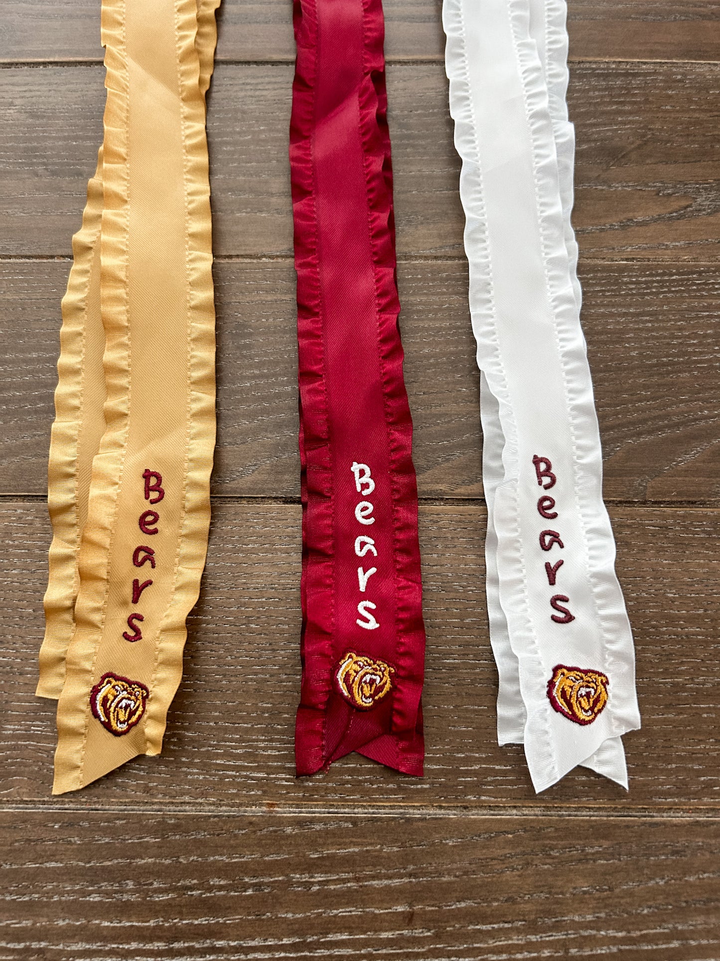 PREORDER Robertsdale Double Ruffle Embroidered Ribbons