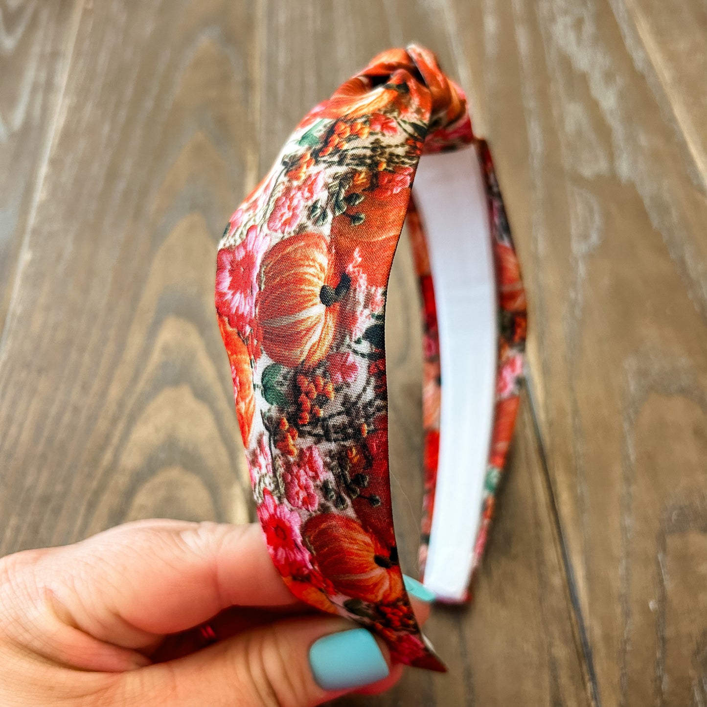 Floral Pumpkin Headband